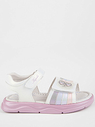 32898п-21 Туфли летние (белый-розовый) 27-32 (12 пар)