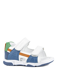 31913т-2 Туфли летние (белый-голубой) 23-27 (5 пар)