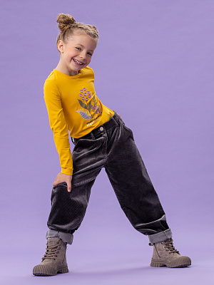 OKGCP12-93 Брюки вельветовые(серый) 92-128(92/98/104/110/116/122/128)