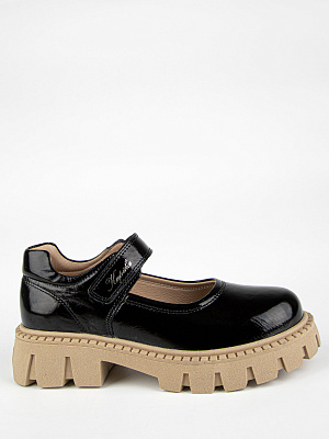 231103т-1 Туфли (черный-лак) 33-38 (6 пар)