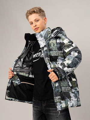 OJBCK20-64 Куртка зимняя(хаки) 134-170(134/140/146/152/158/164/170)