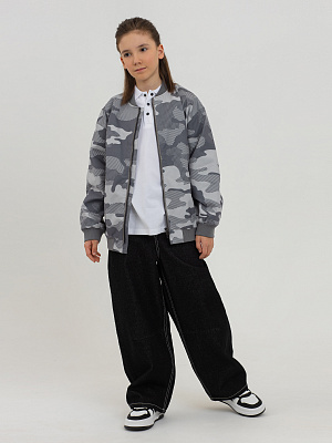 PJBCK09-WA Бомбер(серый) 134-170(134/140/146/152/158/164/170)