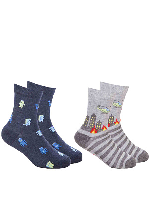 BKBAS06-MA Носки 20-31 () серый