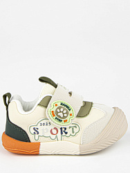 10249-2 Полуботинки (бежевый-зелёный) 19-22 (5 пар)