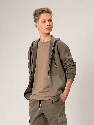 OJBCJ08-Y3 Толстовка(хаки) 134-170(134/140/146/152/158/164/170)