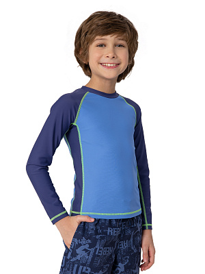 UVBL01-Z1 Лонгслив купальный UPF (синий) 122-164 (122/128/134/140/146/152/158/164)